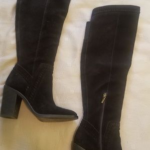 Black suede Vince camuto over the knee boots